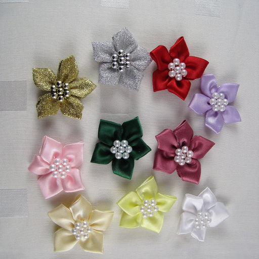 Star Bows with Pearl Ring.