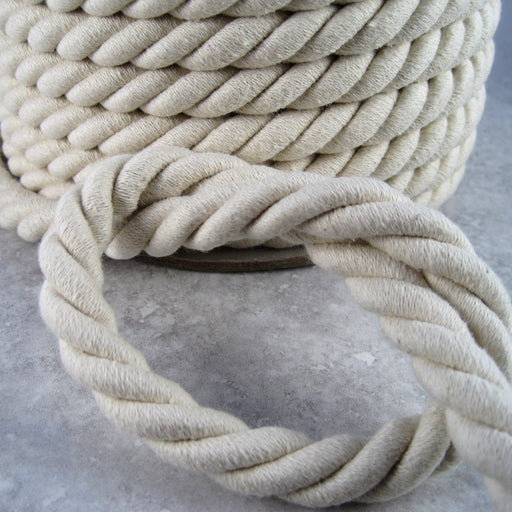 Natural cotton twisted cord.