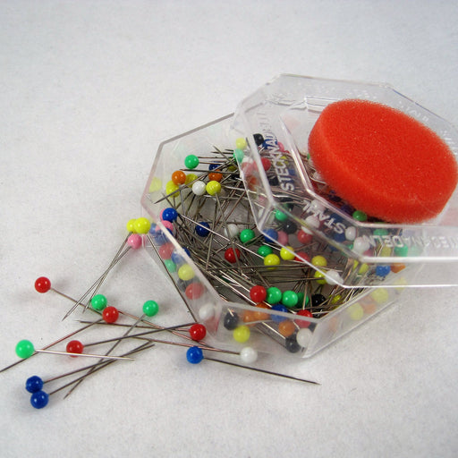 Colour Headed Pins with Foam Top Box