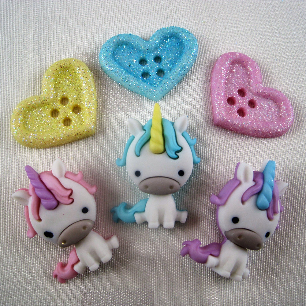 Unicorn Love Button Pack