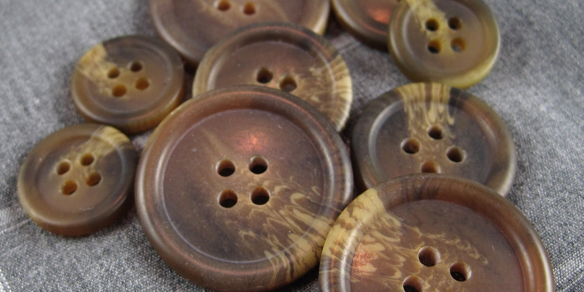 Mens Brown Coat Buttons Simply Sewing The Online Haberdashery Store